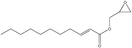 2-Undecenoic acid (oxiran-2-yl)methyl ester 结构式