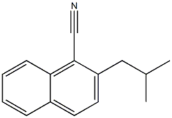 2-(2-Methylpropyl)naphthalene-1-carbonitrile 结构式