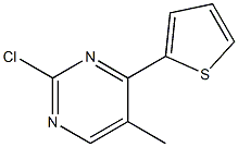 2-Chloro-4-(2-thienyl)-5-methylpyrimidine 结构式