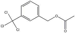 Acetic acid 3-(trichloromethyl)benzyl ester 结构式