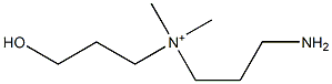 3-Amino-N-(3-hydroxypropyl)-N,N-dimethyl-1-propanaminium 结构式