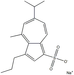 6-Isopropyl-3-propyl-4-methylazulene-1-sulfonic acid sodium salt 结构式