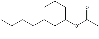 Propionic acid 3-butylcyclohexyl ester 结构式