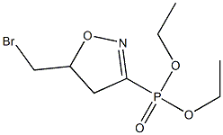 [(5-(Bromomethyl)-4,5-dihydroisoxazol)-3-yl]phosphonic acid diethyl ester 结构式