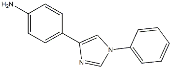 4-[1-[Phenyl]-1H-imidazol-4-yl]aniline 结构式