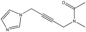 N-Methyl-N-[4-(1H-imidazol-1-yl)-2-butynyl]acetamide 结构式