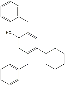 2,5-Dibenzyl-4-cyclohexylphenol 结构式