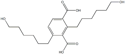2,4-Bis(6-hydroxyhexyl)isophthalic acid 结构式