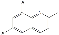 6,8-Dibromo-2-methylquinoline 结构式