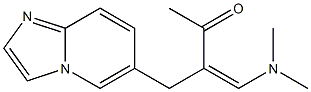 6-[2-[(Dimethylamino)methylene]-3-oxobutyl]imidazo[1,2-a]pyridine 结构式