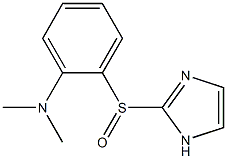 2-[[2-[Dimethylamino]phenyl]sulfinyl]-1H-imidazole 结构式