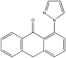 1-(1H-Pyrazol-1-yl)anthrone 结构式