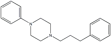 1-Phenyl-4-(3-phenylpropyl)piperazine 结构式