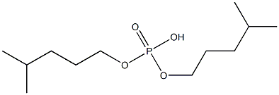 Phosphoric acid hydrogen bis(4-methylpentyl) ester 结构式