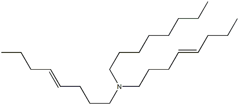 N-Octyldi(4-octenyl)amine 结构式