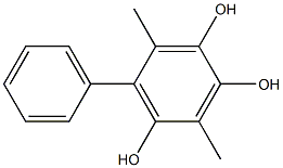3,6-Dimethyl-5-phenyl-1,2,4-benzenetriol 结构式