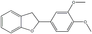 2-(3,4-Dimethoxyphenyl)-2,3-dihydrobenzofuran 结构式