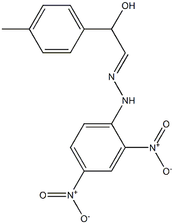 2-Hydroxy-2-(4-methylphenyl)acetaldehyde 2,4-dinitrophenyl hydrazone 结构式