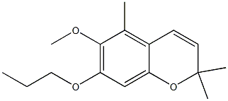 2,2,5-Trimethyl-7-propoxy-6-methoxy-2H-1-benzopyran 结构式