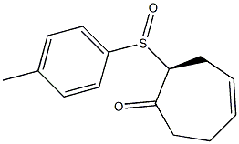 (2S)-2-[(4-Methylphenyl)sulfinyl]cyclohepta-4-en-1-one 结构式