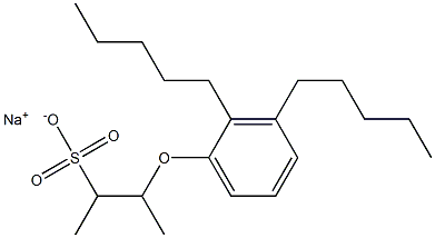 3-(2,3-Dipentylphenoxy)butane-2-sulfonic acid sodium salt 结构式