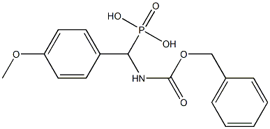 (Benzyloxycarbonylamino)(4-methoxyphenyl)methylphosphonic acid 结构式