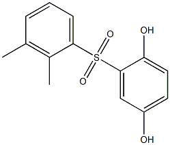 2,5-Dihydroxy-2',3'-dimethyl[sulfonylbisbenzene] 结构式