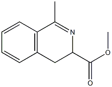 3,4-Dihydro-1-methyl-3-isoquinolinecarboxylic acid methyl ester 结构式