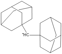 Bis(adamantan-1-yl)methyl radical 结构式