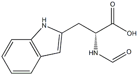 (R)-2-(Formylamino)-3-(1H-indol-2-yl)propionic acid 结构式