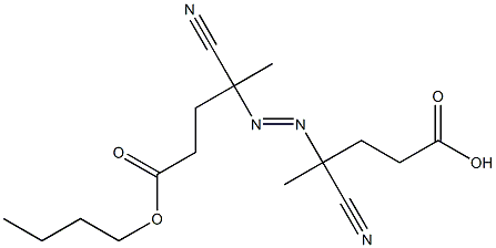 4,4'-Azobis(4-cyanopentanoic acid butyl) ester 结构式