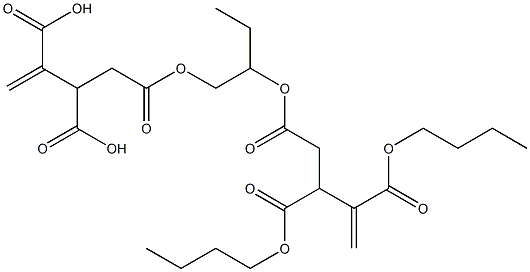 4,4'-[1-Ethylethylenebis(oxycarbonyl)]bis(1-butene-2,3-dicarboxylic acid dibutyl) ester 结构式