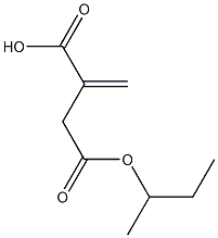 Itaconic acid hydrogen 4-sec-butyl ester 结构式