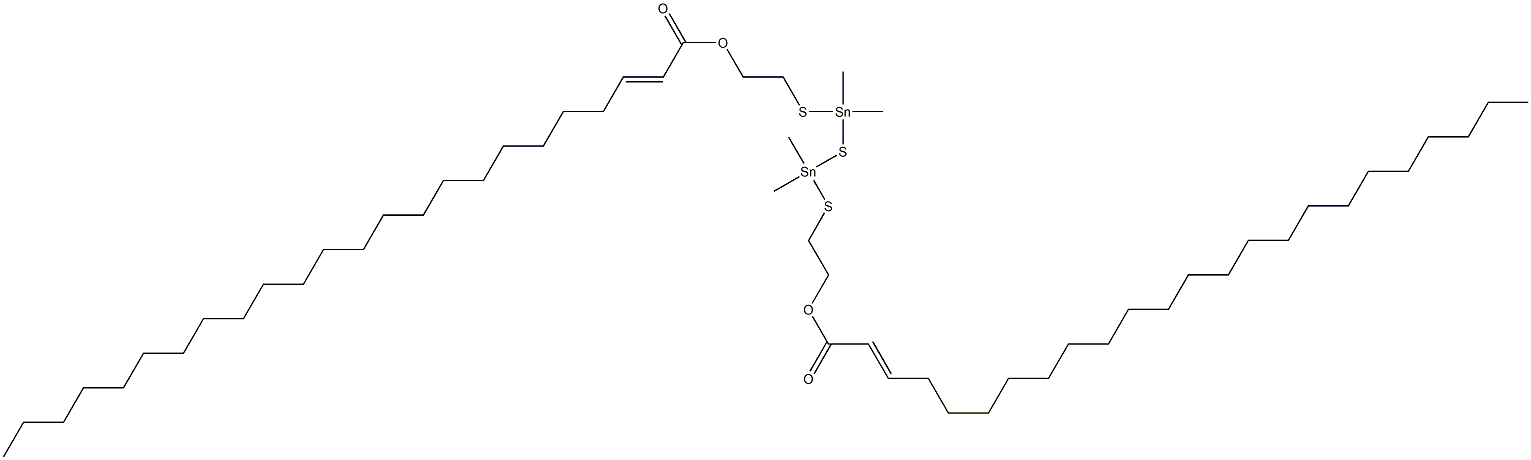 Bis[dimethyl[[2-(1-tricosenylcarbonyloxy)ethyl]thio]stannyl] sulfide 结构式