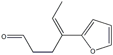 4-(2-Furanyl)-4-hexen-1-al 结构式