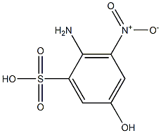 2-Amino-5-hydroxy-3-nitrobenzenesulfonic acid 结构式