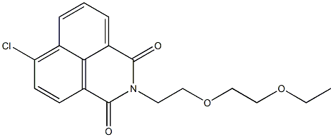 4-Chloro-N-[2-(2-ethoxyethoxy)ethyl]-1,8-naphthalenedicarboximide 结构式