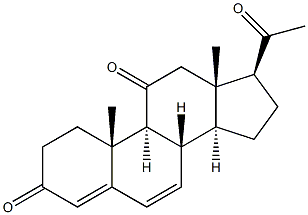 Pregna-4,6-diene-3,11,20-trione 结构式