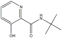 N-(1,1-Dimethylethyl)-3-hydroxy-2-pyridinecarboxamide 结构式