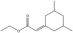 3,5-Dimethylcyclohexylideneacetic acid ethyl ester 结构式