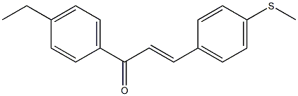 4-(Methylthio)-4'-ethylchalcone 结构式