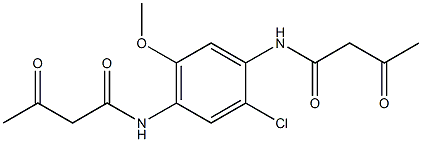 1,4-Bis(3-oxobutyrylamino)-2-chloro-5-methoxybenzene 结构式