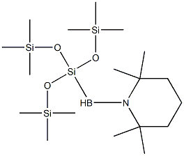 1-[[Tris(trimethylsilyloxy)silyl]boryl]-2,2,6,6-tetramethylpiperidine 结构式