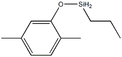 (2,5-Dimethylphenoxy)propylsilane 结构式