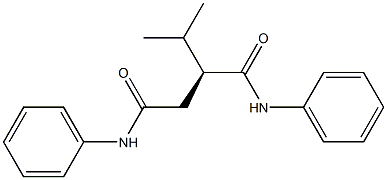 [S,(-)]-2-(1-Methylethyl)-N,N'-diphenylsuccinamide 结构式