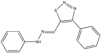 4-(Phenyl)-5-(2-phenylhydrazonomethyl)-1,2,3-thiadiazole 结构式