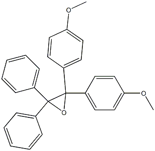 2,2-Diphenyl-3,3-bis(4-methoxyphenyl)oxirane 结构式