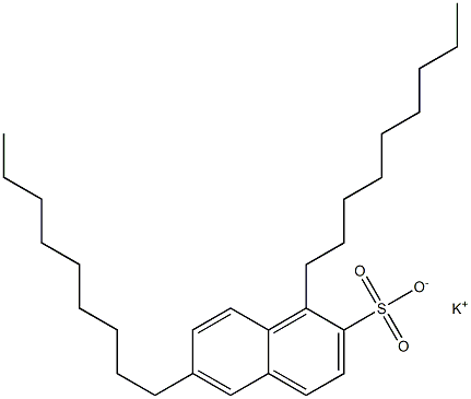 1,6-Dinonyl-2-naphthalenesulfonic acid potassium salt 结构式