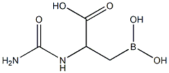 3-Dihydroxyboryl-2-ureidopropionic acid 结构式