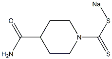 1-[(Sodiothio)thiocarbonyl]piperidine-4-carboxamide 结构式